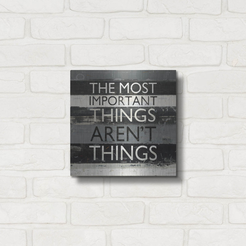 Luxe Metal Art 'Zephyr Quote 2' by Mike Schick Metal Wall Art